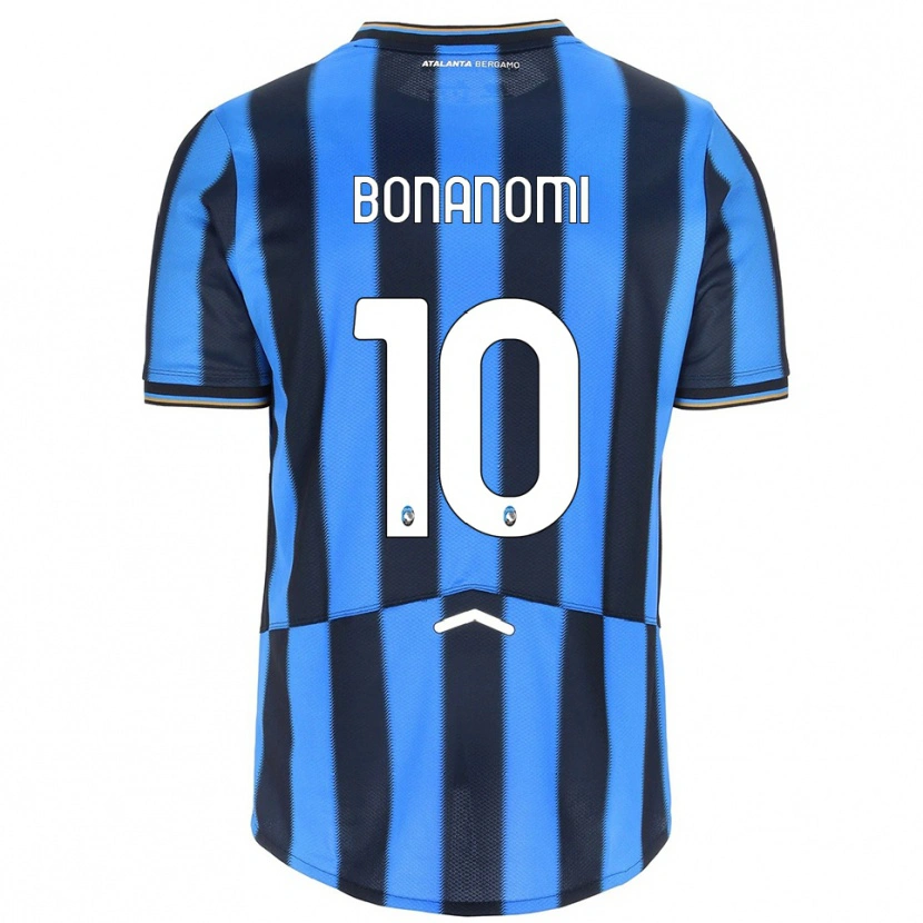 Danxen Enfant Maillot Andrea Bonanomi #10 Bleu Ciel Noir Tenues Domicile 2025/26 T-Shirt