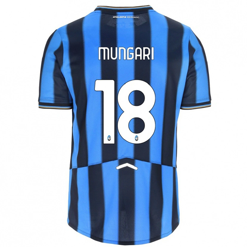 Danxen Enfant Maillot Giuseppe Mungari #18 Bleu Ciel Noir Tenues Domicile 2025/26 T-Shirt