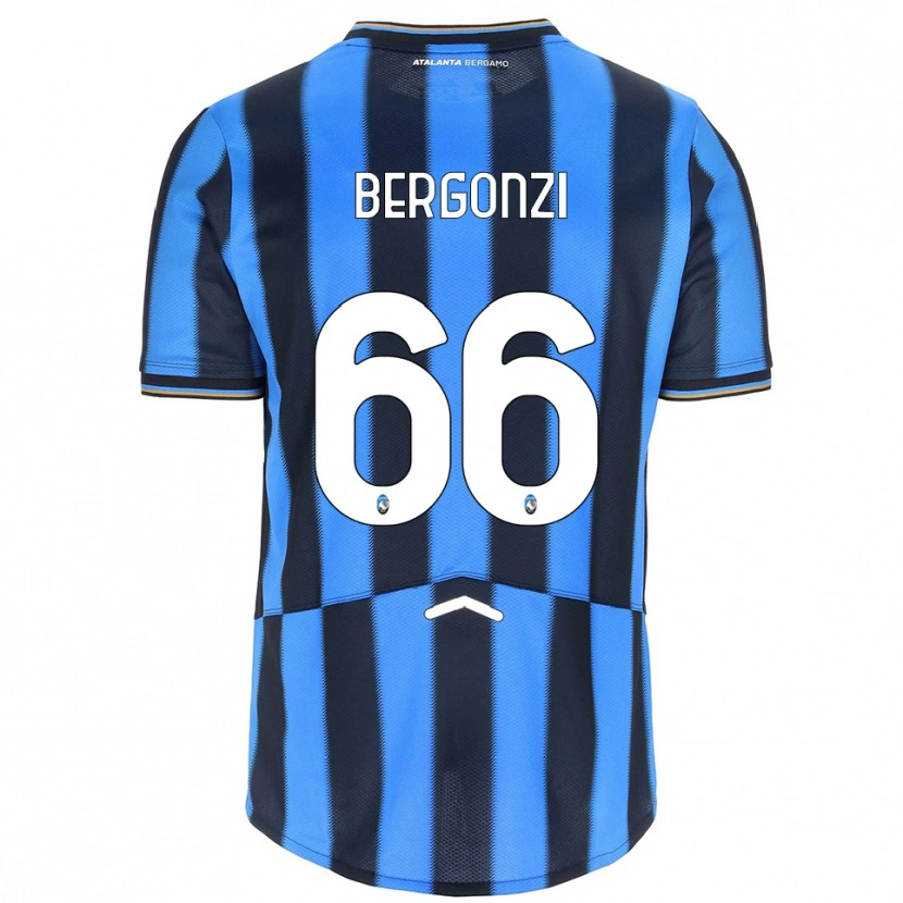 Danxen Enfant Maillot Federico Bergonzi #66 Bleu Ciel Noir Tenues Domicile 2025/26 T-Shirt