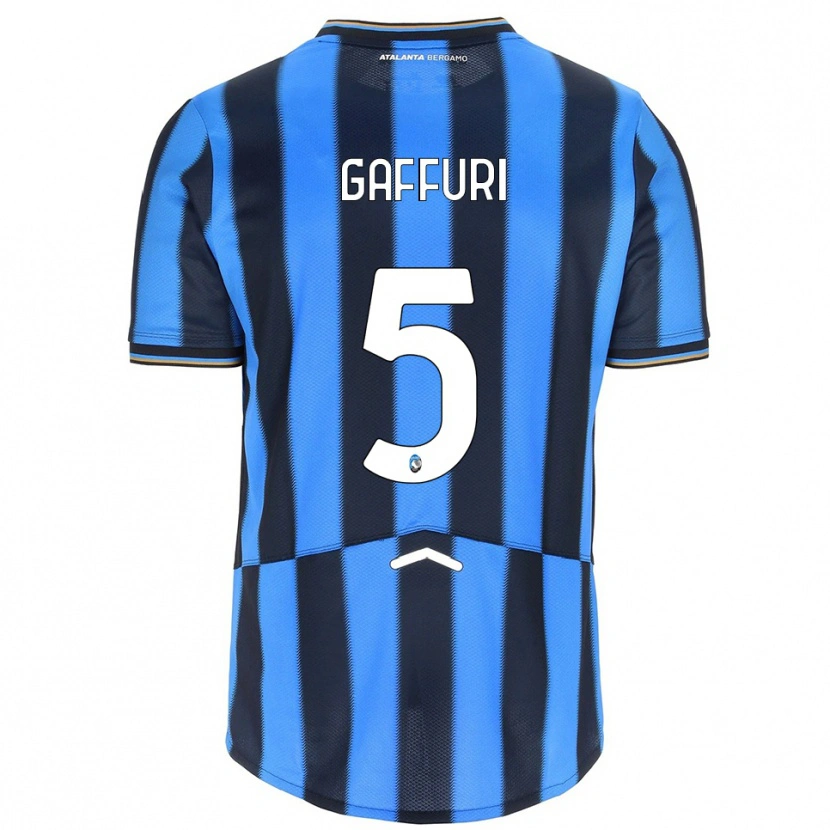Danxen Enfant Maillot Metash Gaffuri #5 Bleu Ciel Noir Tenues Domicile 2025/26 T-Shirt