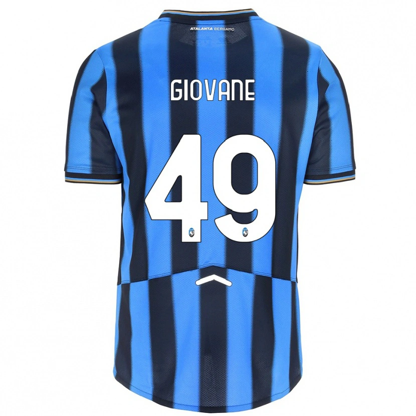 Danxen Enfant Maillot Samuel Giovane #49 Bleu Ciel Noir Tenues Domicile 2025/26 T-Shirt