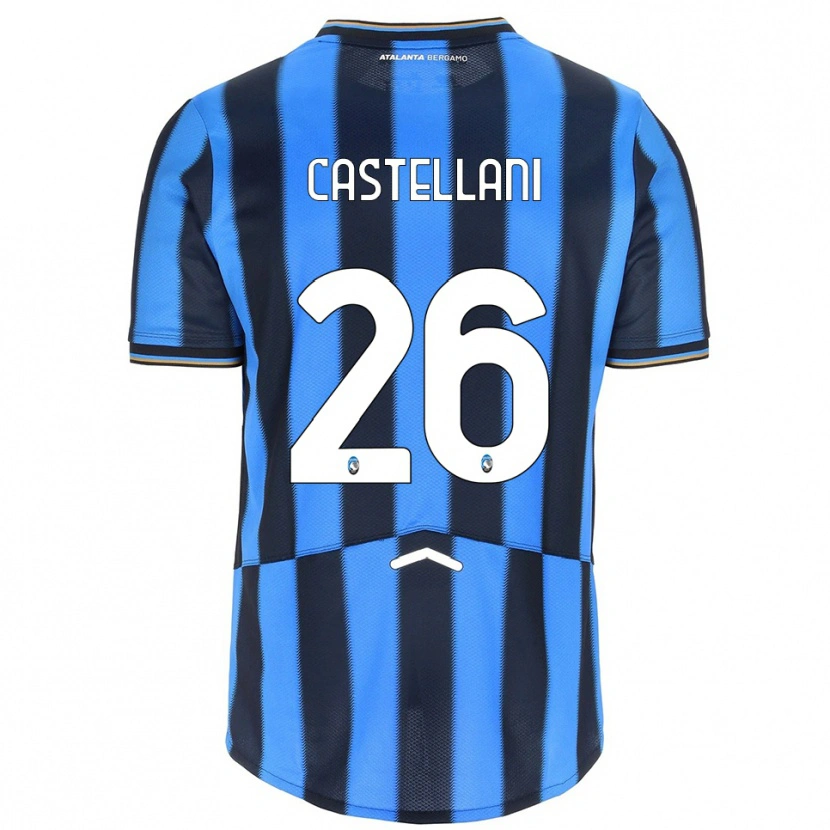 Danxen Enfant Maillot Eleonora Castellani #26 Bleu Ciel Noir Tenues Domicile 2025/26 T-Shirt