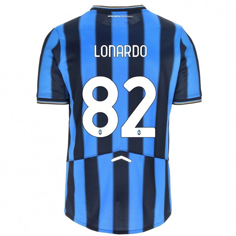 Danxen Enfant Maillot Edoardo Lonardo #82 Bleu Ciel Noir Tenues Domicile 2025/26 T-Shirt