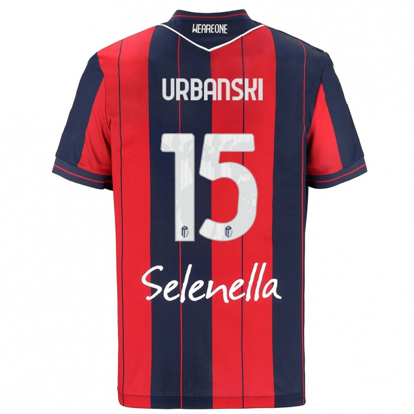 Danxen Enfant Maillot Dominik Urbanski #15 Rouge Marine Tenues Domicile 2025/26 T-Shirt