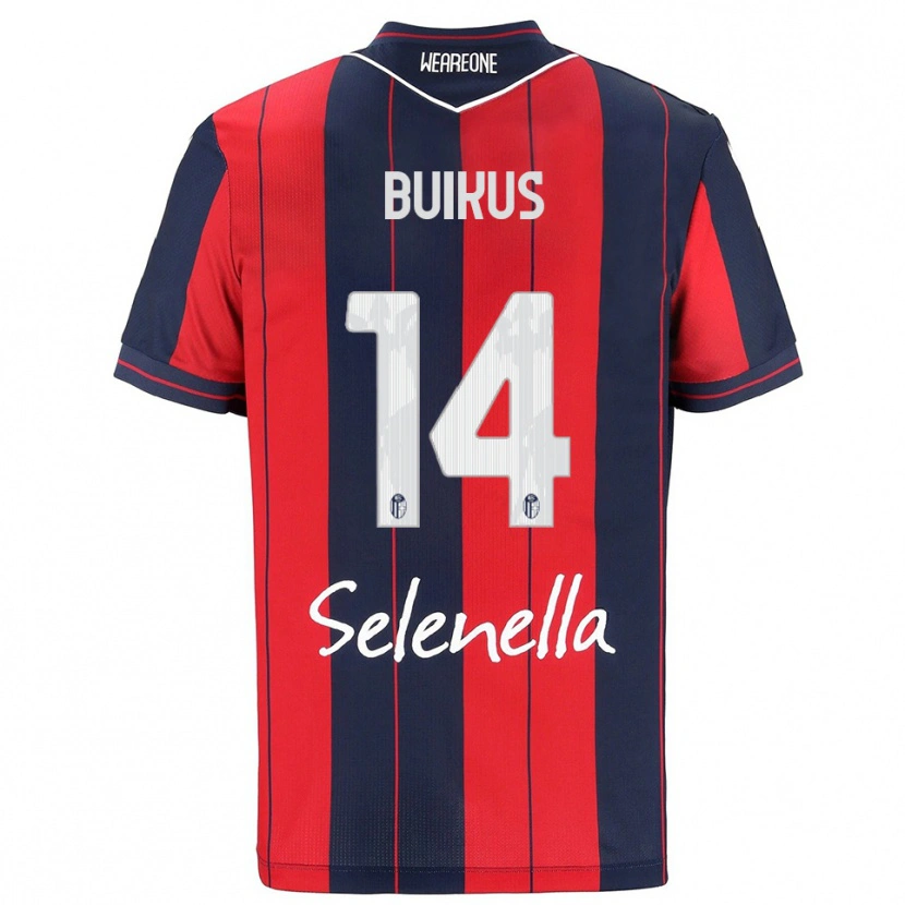 Danxen Enfant Maillot Adomas Buikus #14 Rouge Marine Tenues Domicile 2025/26 T-Shirt