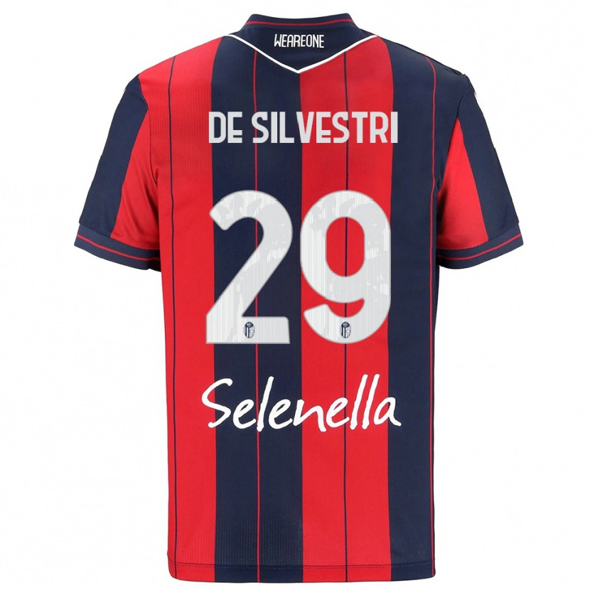 Danxen Enfant Maillot Lorenzo De Silvestri #29 Rouge Marine Tenues Domicile 2025/26 T-Shirt