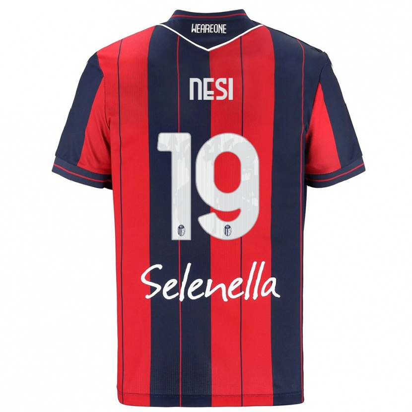 Danxen Enfant Maillot Luca Nesi #19 Rouge Marine Tenues Domicile 2025/26 T-Shirt