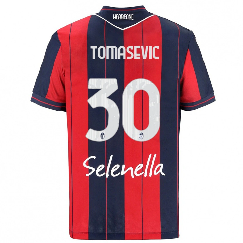 Danxen Enfant Maillot Bodin Tomasevic #30 Rouge Marine Tenues Domicile 2025/26 T-Shirt