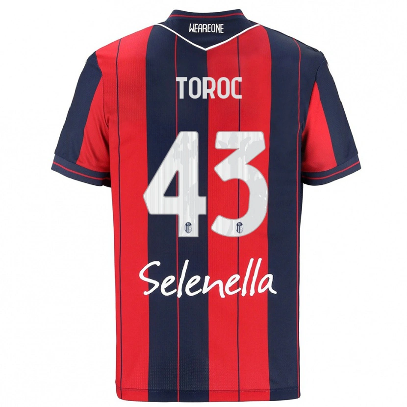 Danxen Enfant Maillot Andrei Toroc #43 Rouge Marine Tenues Domicile 2025/26 T-Shirt