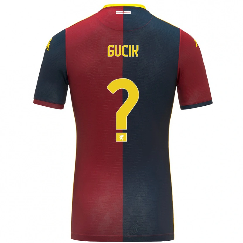 Danxen Enfant Maillot Nicolas Gucik #0 Rouge Bleu Roi Tenues Domicile 2025/26 T-Shirt