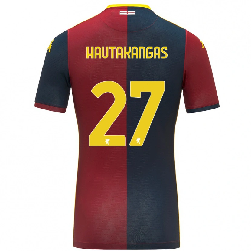 Danxen Enfant Maillot Pietu Hautakangas #27 Rouge Bleu Roi Tenues Domicile 2025/26 T-Shirt