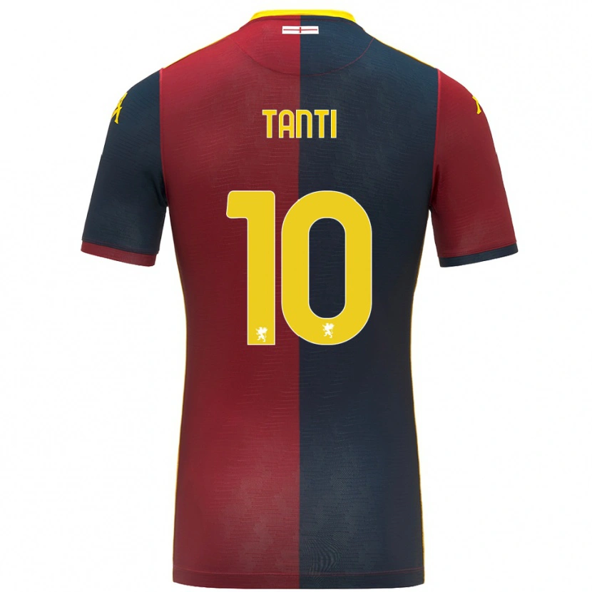 Danxen Enfant Maillot Caden Tanti #10 Rouge Bleu Roi Tenues Domicile 2025/26 T-Shirt