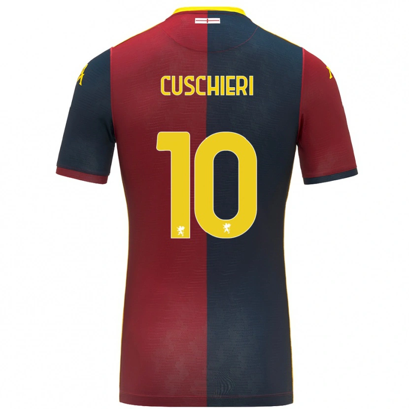 Danxen Enfant Maillot Rachel Cuschieri #10 Rouge Bleu Roi Tenues Domicile 2025/26 T-Shirt