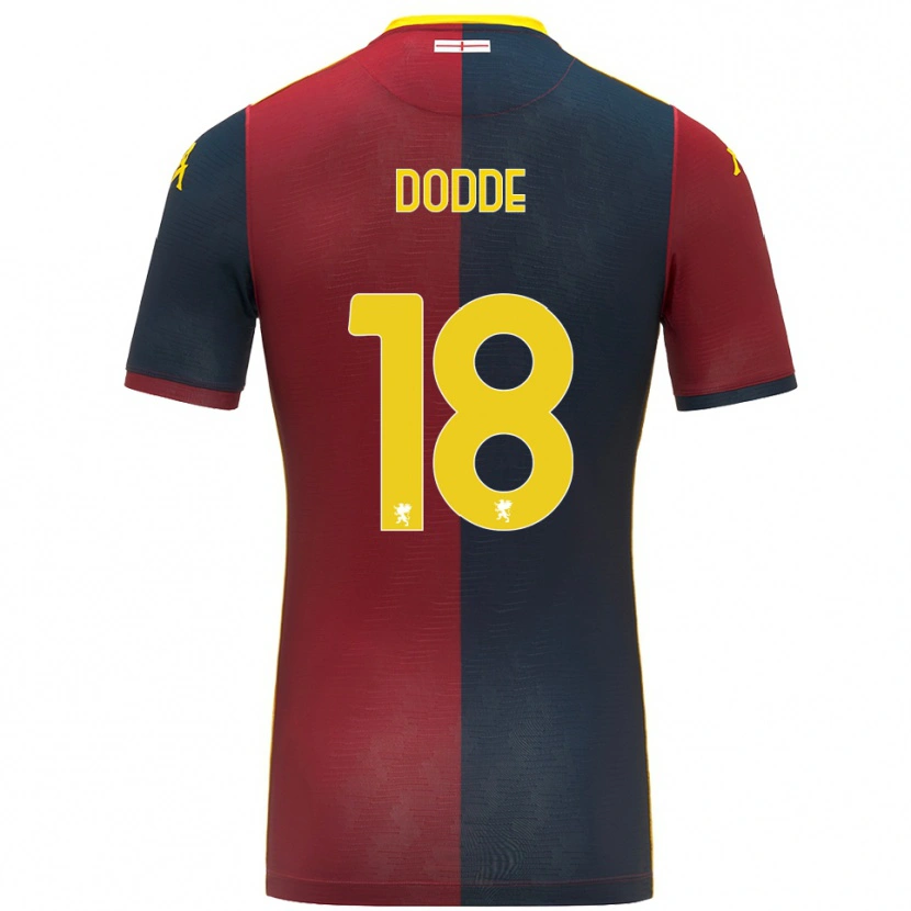 Danxen Enfant Maillot Filippo Dodde #18 Rouge Bleu Roi Tenues Domicile 2025/26 T-Shirt