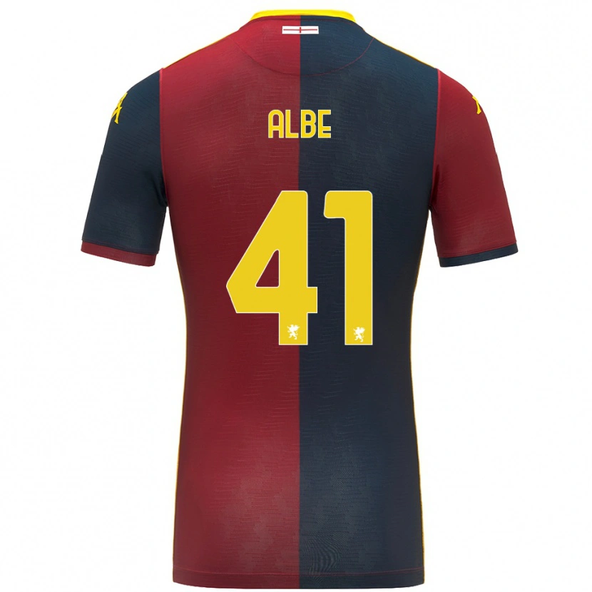 Danxen Enfant Maillot Salem Albè #41 Rouge Bleu Roi Tenues Domicile 2025/26 T-Shirt