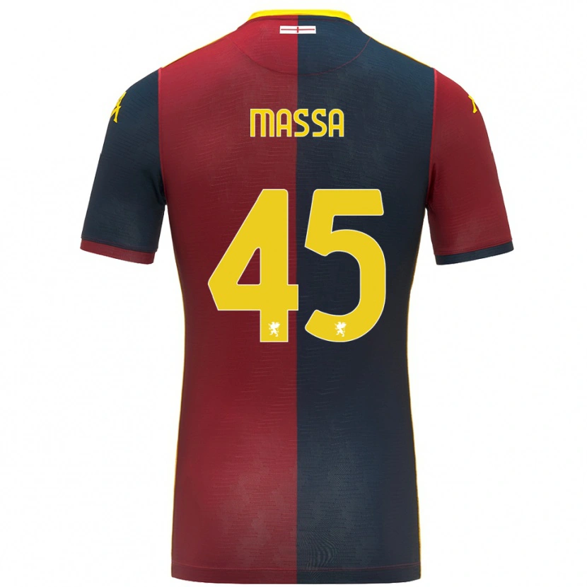 Danxen Enfant Maillot Alessandra Massa #45 Rouge Bleu Roi Tenues Domicile 2025/26 T-Shirt