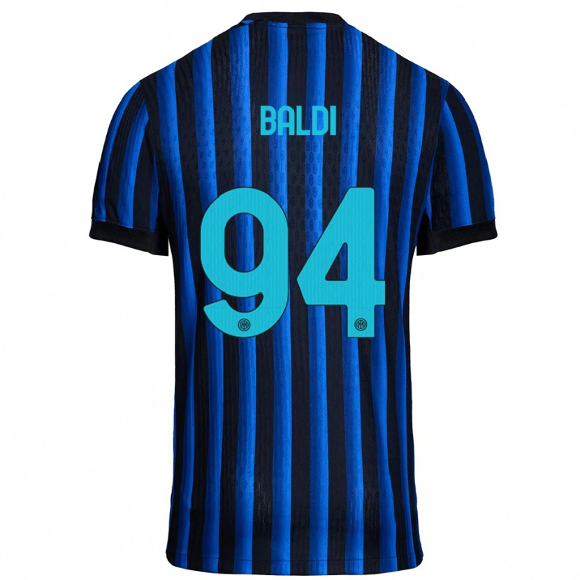 Danxen Enfant Maillot Rachele Baldi #94 Noir Bleu Tenues Domicile 2025/26 T-Shirt
