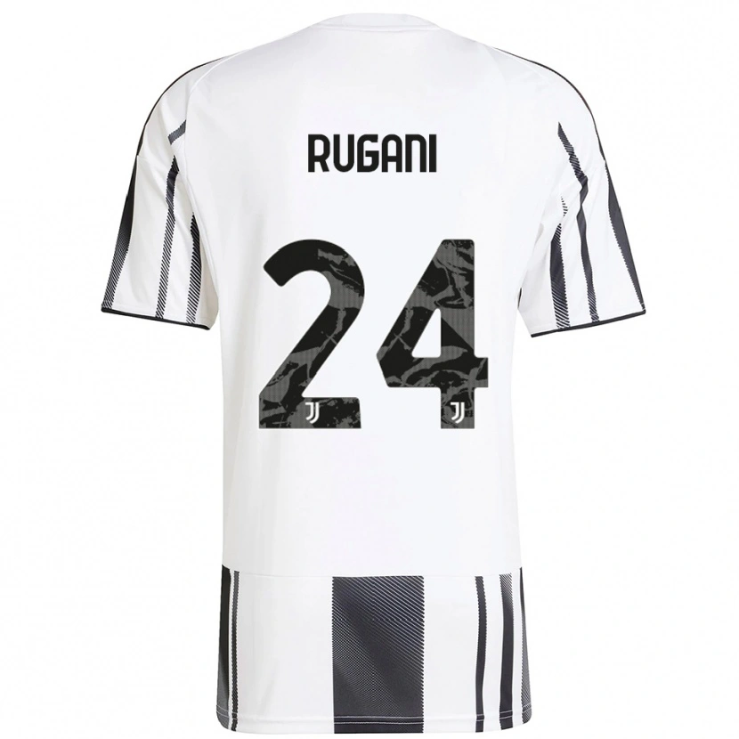 Danxen Enfant Maillot Daniele Rugani #24 Blanc Noir Tenues Domicile 2025/26 T-Shirt