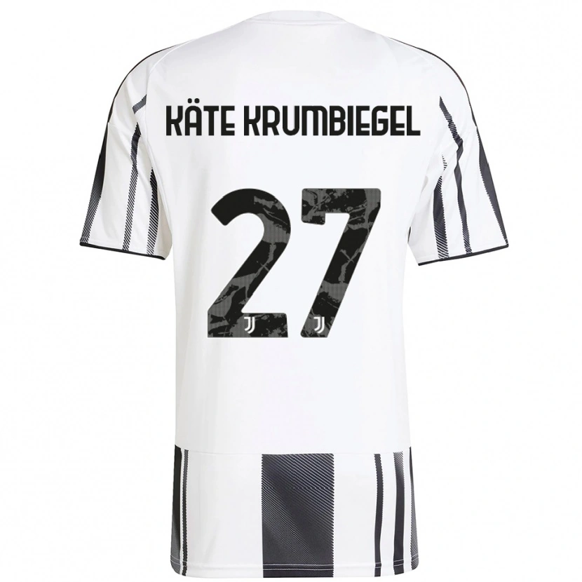 Danxen Enfant Maillot Paulina Käte Krumbiegel #27 Blanc Noir Tenues Domicile 2025/26 T-Shirt