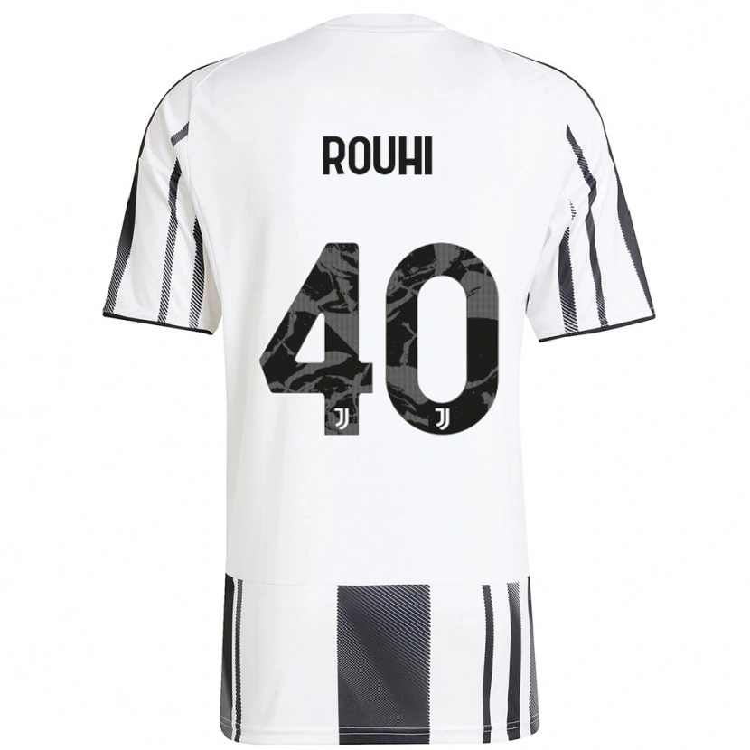 Danxen Enfant Maillot Jonas Rouhi #40 Blanc Noir Tenues Domicile 2025/26 T-Shirt