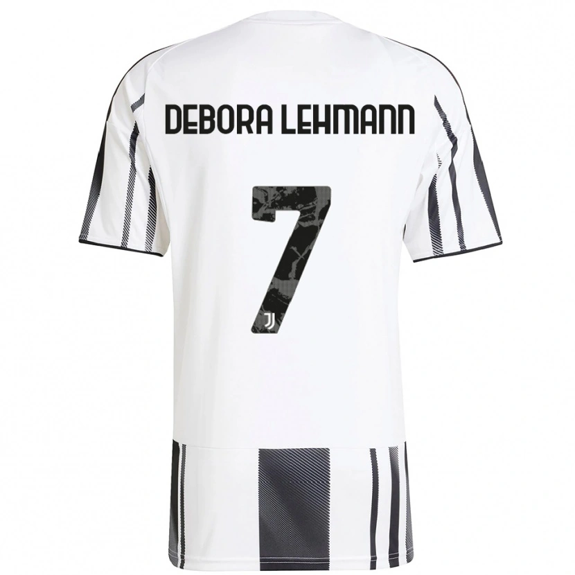 Danxen Enfant Maillot Alisha Debora Lehmann #7 Blanc Noir Tenues Domicile 2025/26 T-Shirt