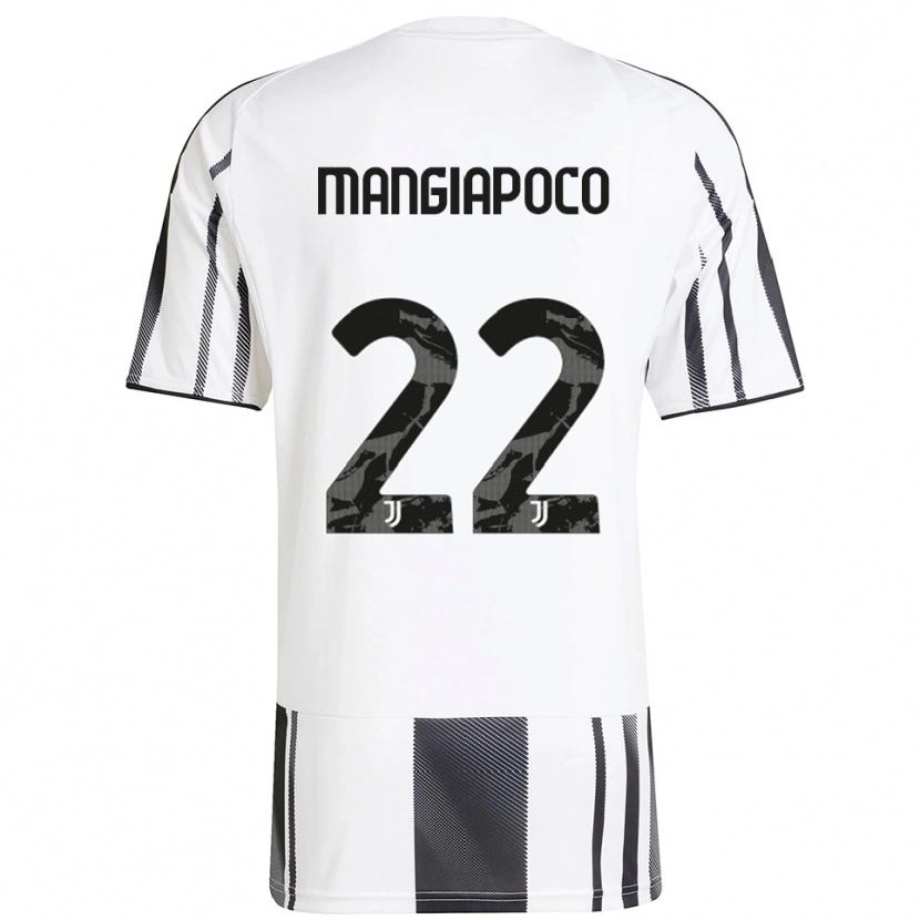 Danxen Enfant Maillot Stefano Mangiapoco #22 Blanc Noir Tenues Domicile 2025/26 T-Shirt