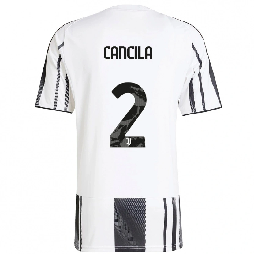 Danxen Enfant Maillot Lorenzo Cancila #2 Blanc Noir Tenues Domicile 2025/26 T-Shirt