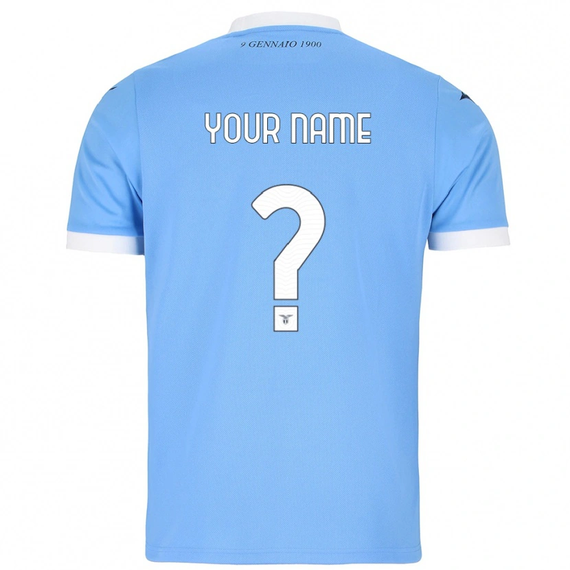 Danxen Enfant Maillot Votre Nom #0 Bleu Ciel Blanc Tenues Domicile 2025/26 T-Shirt
