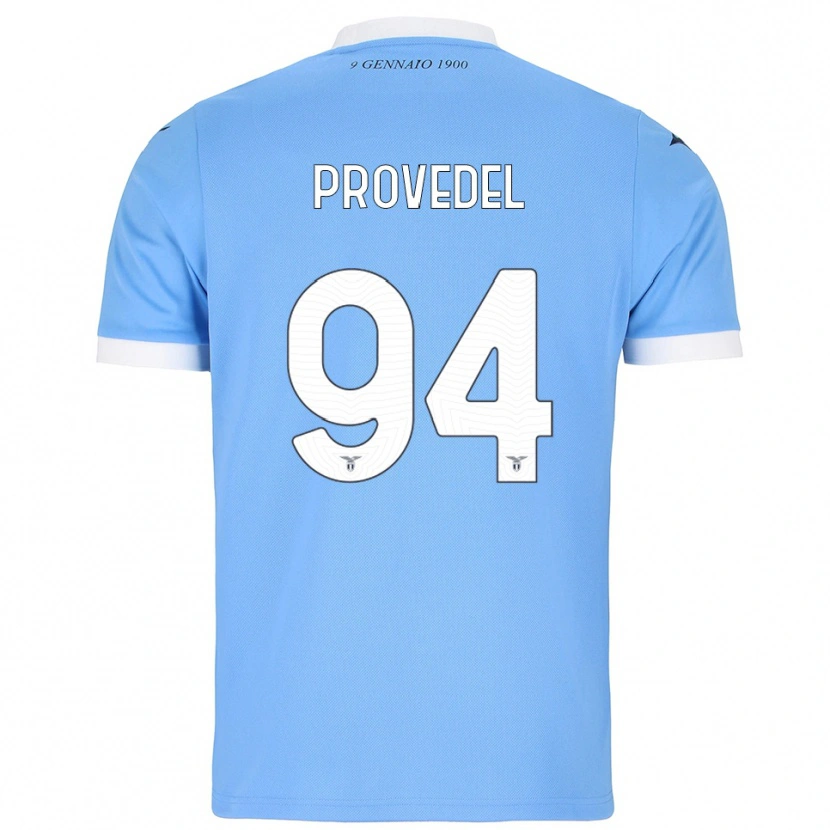 Danxen Enfant Maillot Ivan Provedel #94 Bleu Ciel Blanc Tenues Domicile 2025/26 T-Shirt