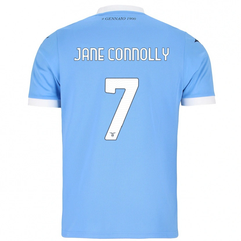 Danxen Enfant Maillot Megan Jane Connolly #7 Bleu Ciel Blanc Tenues Domicile 2025/26 T-Shirt