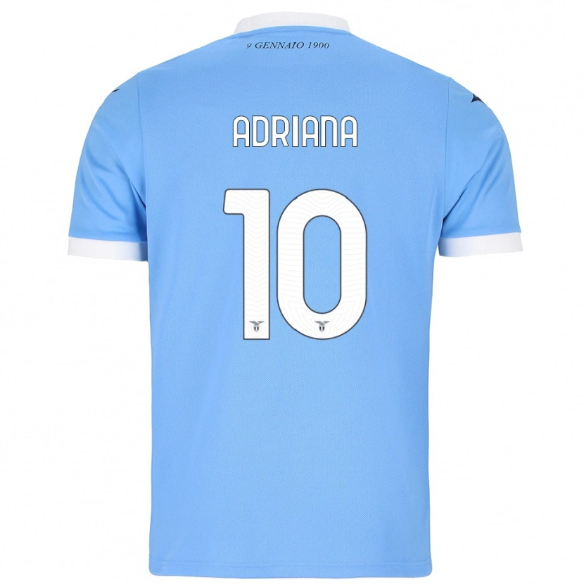 Danxen Enfant Maillot Adriana Martín Santamaría #10 Bleu Ciel Blanc Tenues Domicile 2025/26 T-Shirt