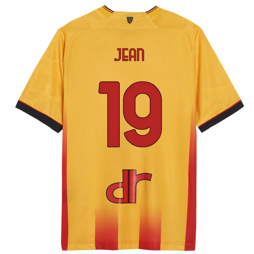 Danxen Enfant Maillot Gaby Jean #19 Jaune Orange Tenues Domicile 2025/26 T-Shirt