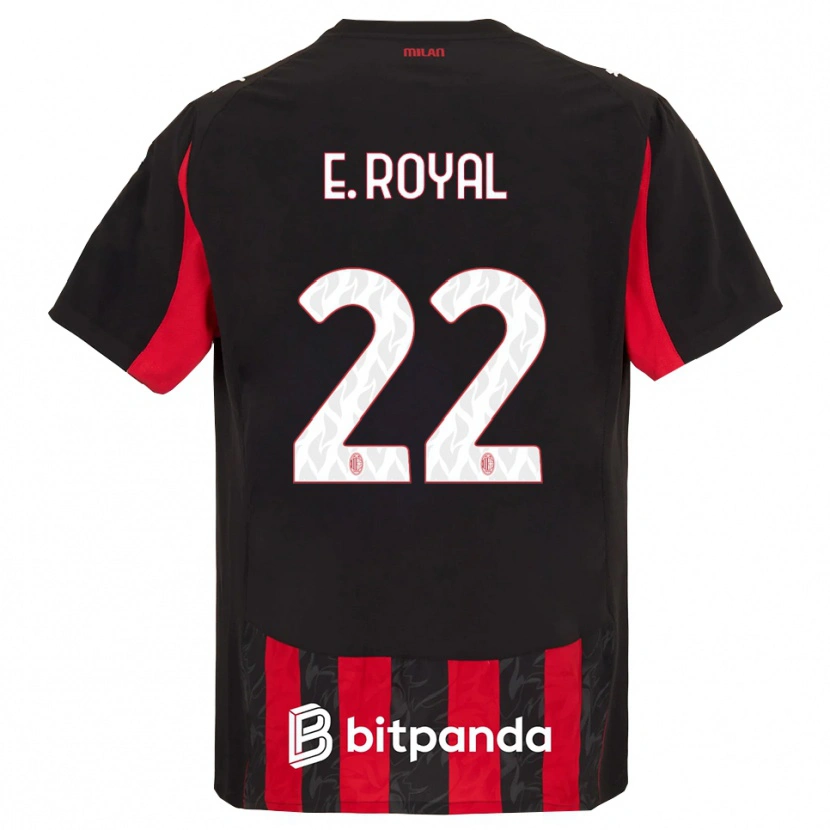 Danxen Enfant Maillot Emerson Royal #22 Rouge Noir Tenues Domicile 2025/26 T-Shirt