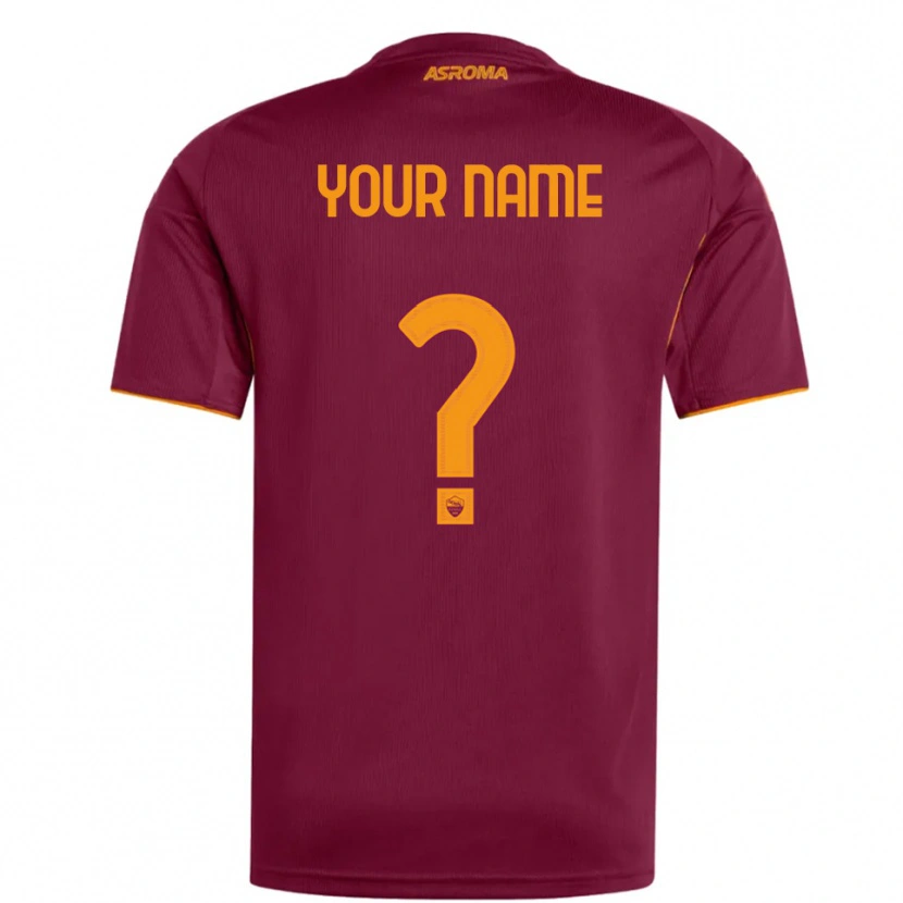 Danxen Enfant Maillot Votre Nom #0 Bourgogne Orange Tenues Domicile 2025/26 T-Shirt