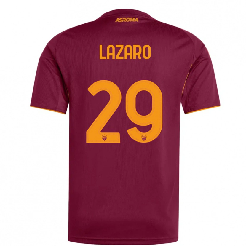 Danxen Enfant Maillot Paloma Lazaro #29 Bourgogne Orange Tenues Domicile 2025/26 T-Shirt