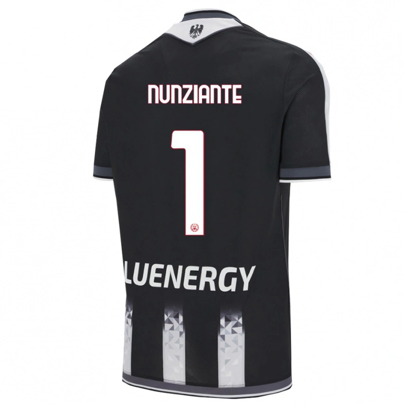 Danxen Enfant Maillot Alessandro Nunziante #1 Noir Blanc Tenues Domicile 2025/26 T-Shirt