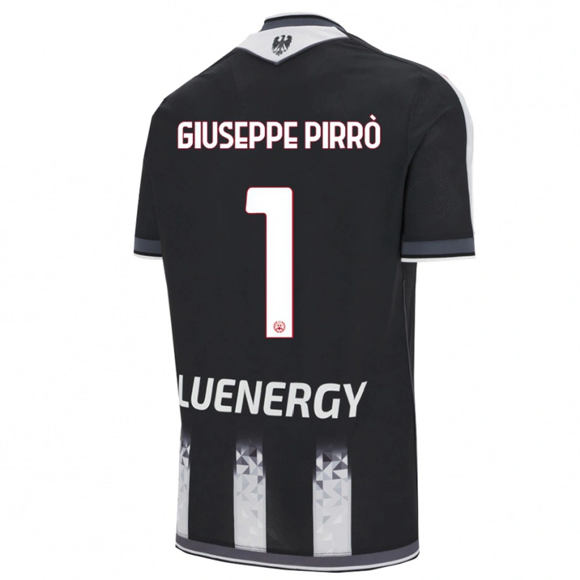 Danxen Enfant Maillot Marco Giuseppe Pirrò #1 Noir Blanc Tenues Domicile 2025/26 T-Shirt