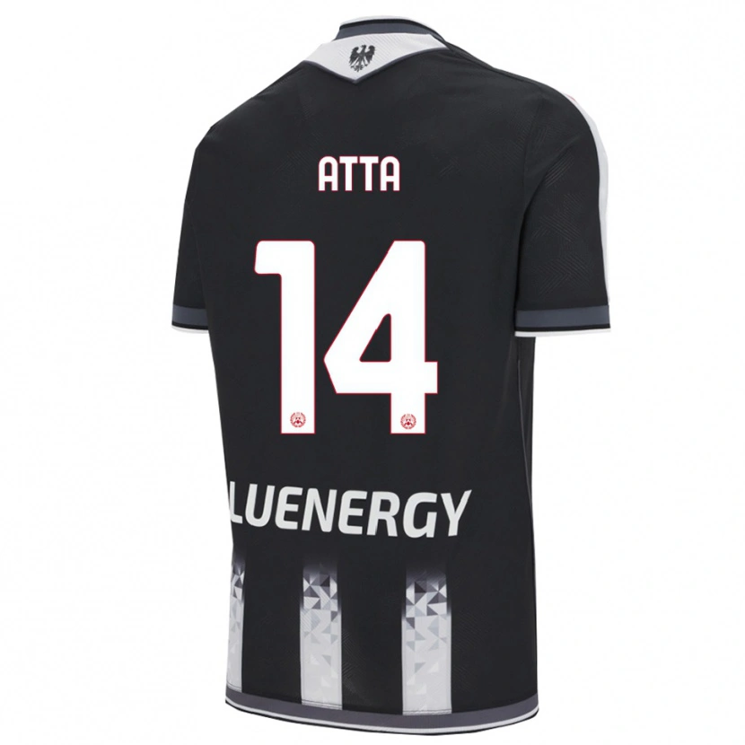 Danxen Enfant Maillot Arthur Atta #14 Noir Blanc Tenues Domicile 2025/26 T-Shirt