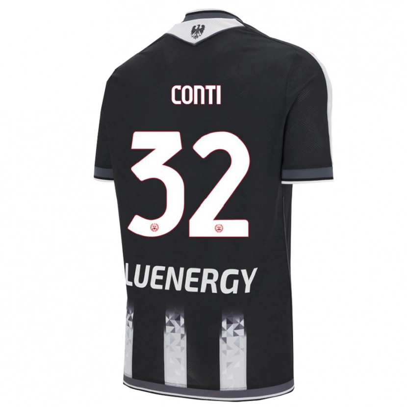 Danxen Enfant Maillot Manuel Conti #32 Noir Blanc Tenues Domicile 2025/26 T-Shirt