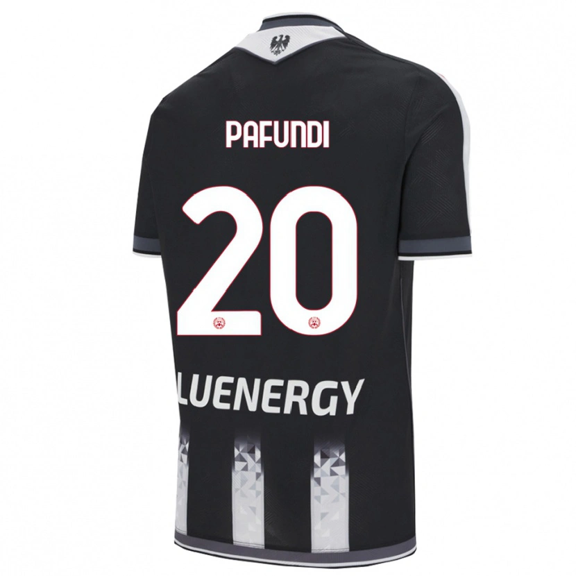 Danxen Enfant Maillot Simone Pafundi #20 Noir Blanc Tenues Domicile 2025/26 T-Shirt