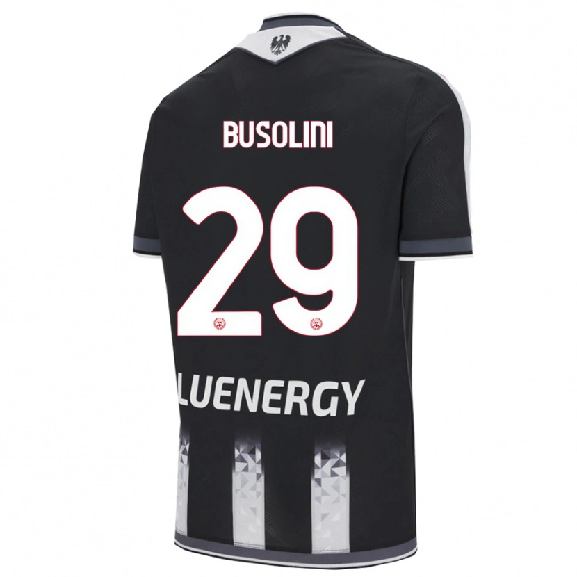 Danxen Enfant Maillot Alessandro Busolini #29 Noir Blanc Tenues Domicile 2025/26 T-Shirt