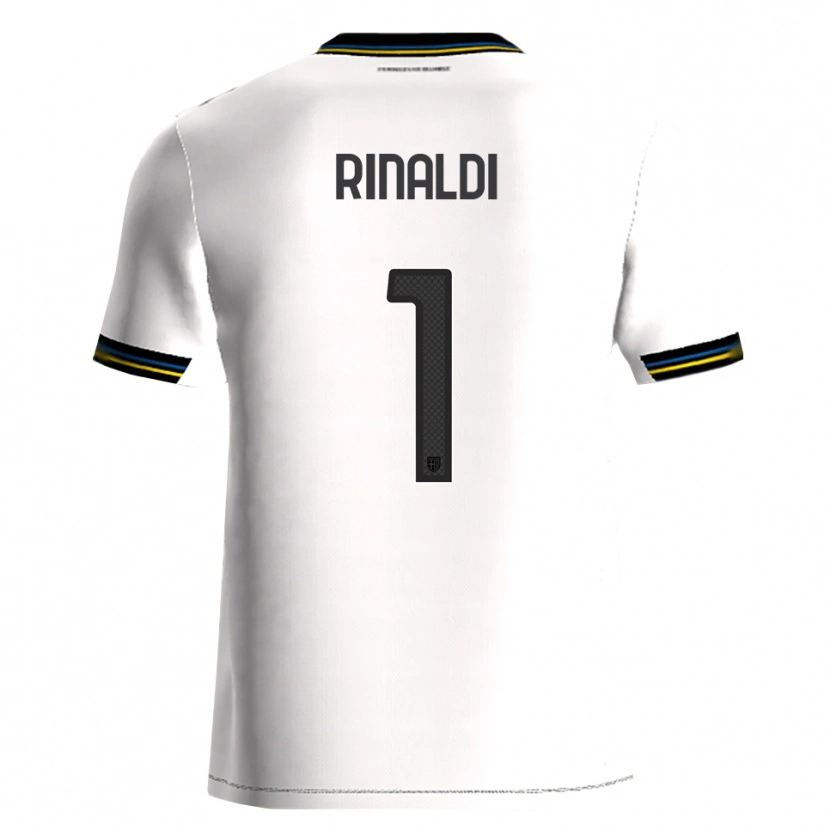 Danxen Enfant Maillot Filippo Rinaldi #1 Blanc Noir Tenues Domicile 2025/26 T-Shirt