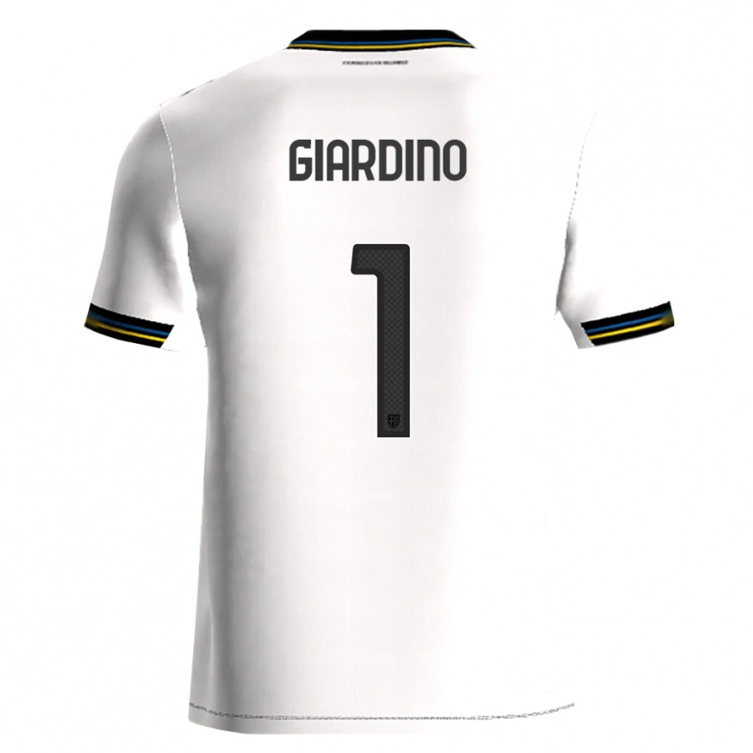 Danxen Enfant Maillot Andrea Giardino #1 Blanc Noir Tenues Domicile 2025/26 T-Shirt
