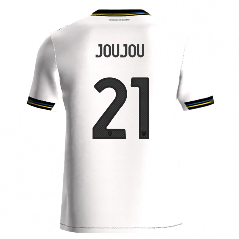 Danxen Enfant Maillot Antoine Joujou #21 Blanc Noir Tenues Domicile 2025/26 T-Shirt