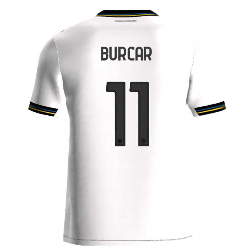 Danxen Enfant Maillot Andrija Burcar #11 Blanc Noir Tenues Domicile 2025/26 T-Shirt
