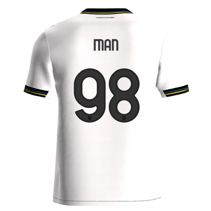 Danxen Enfant Maillot Dennis Man #98 Blanc Noir Tenues Domicile 2025/26 T-Shirt