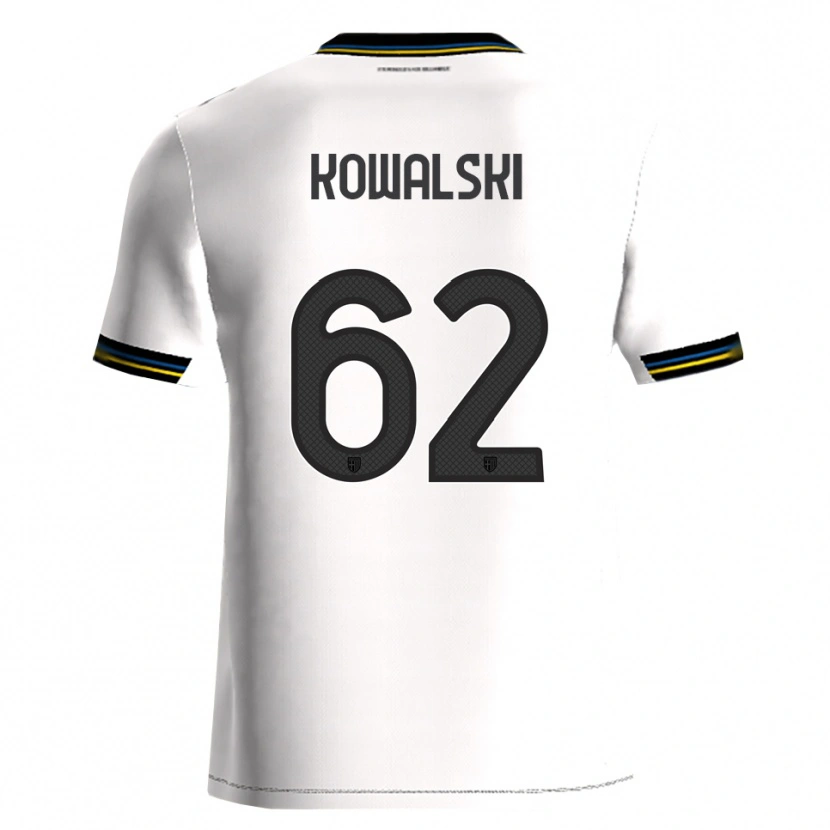 Danxen Enfant Maillot Mateusz Kowalski #62 Blanc Noir Tenues Domicile 2025/26 T-Shirt