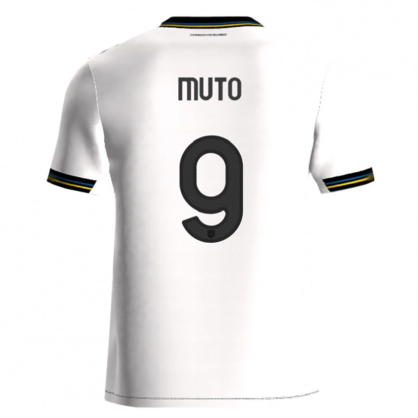 Danxen Enfant Maillot Andrea Muto #9 Blanc Noir Tenues Domicile 2025/26 T-Shirt