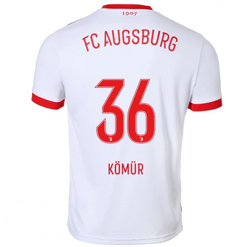 Danxen Enfant Maillot Mert Kömür #36 Blanc Rouge Tenues Domicile 2025/26 T-Shirt