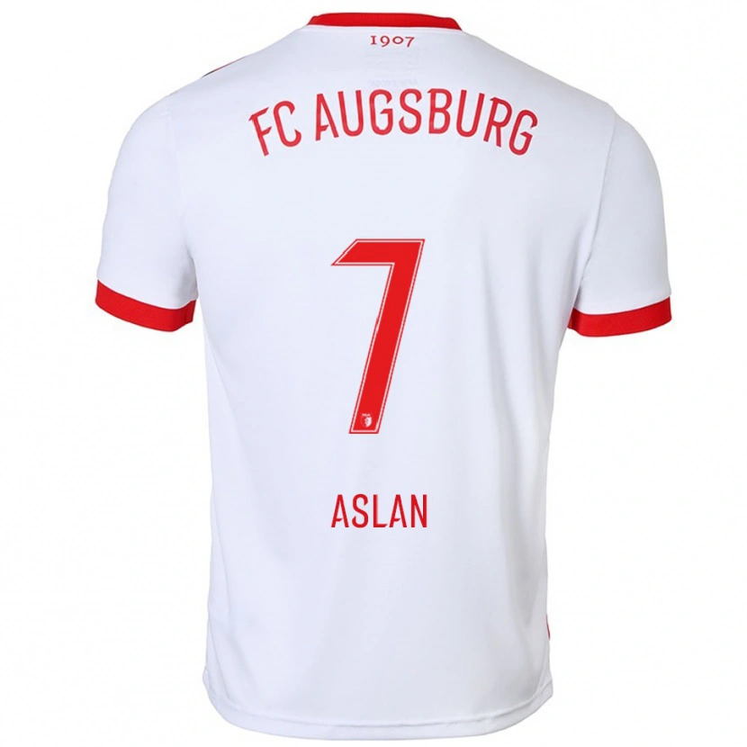 Danxen Enfant Maillot Berkay Aslan #7 Blanc Rouge Tenues Domicile 2025/26 T-Shirt